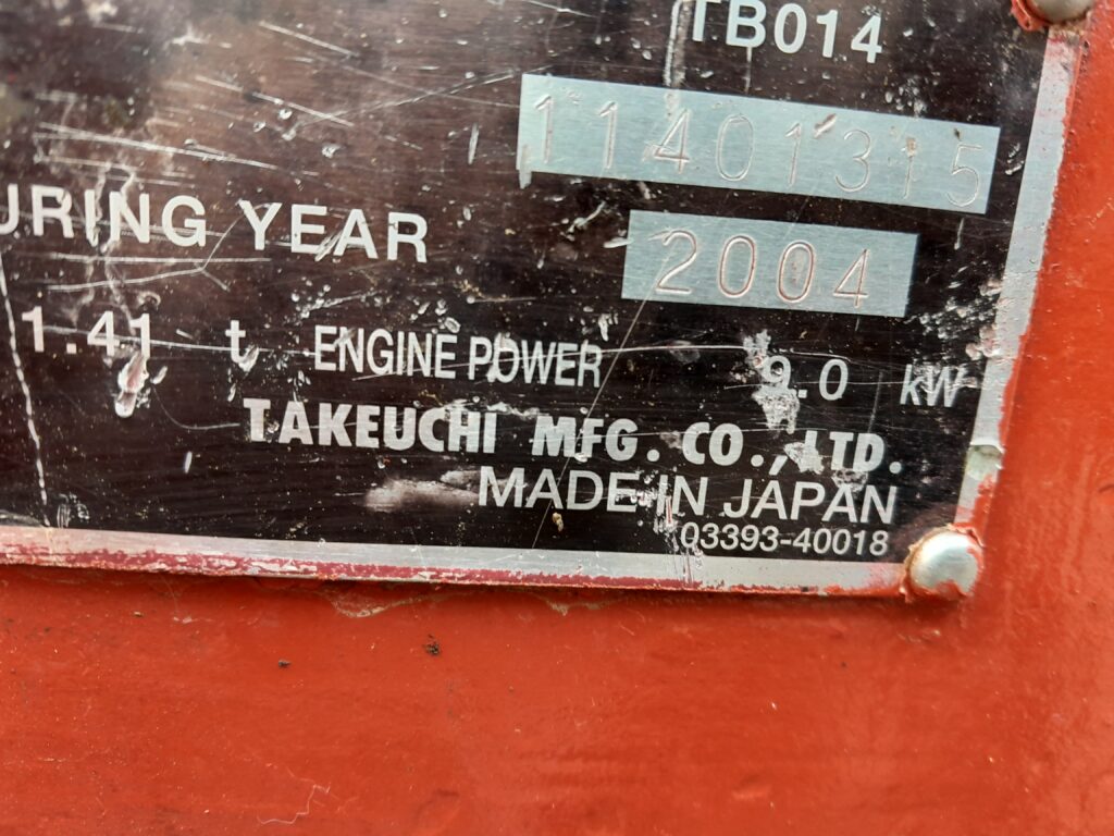 TAKEUCHI TB014