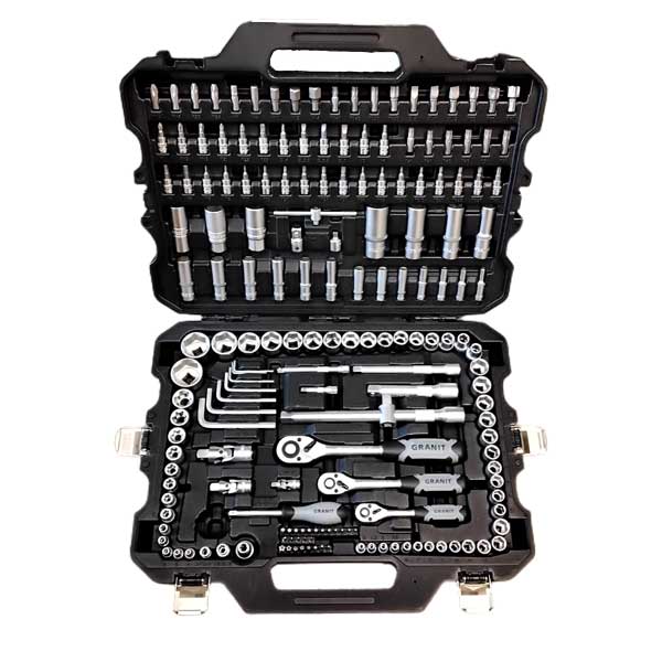 GRANIT BLACK EDITION Socket wrench set 1/4″, 3/8″, 1/2″