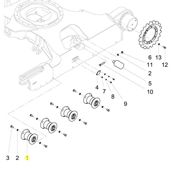 Yanmar Bottom Roller VIO50-6A
