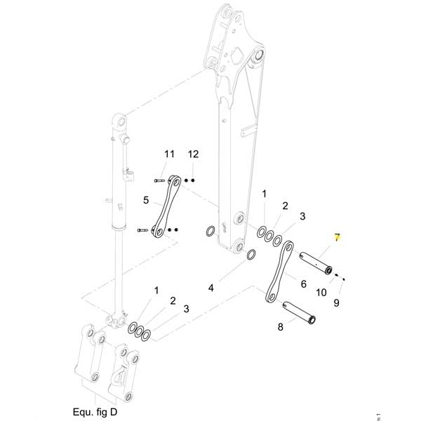 Yanmar Genuine Arm Link Pin Vio57-6A