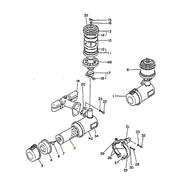 Yanmar Genuine Air Filter YM330