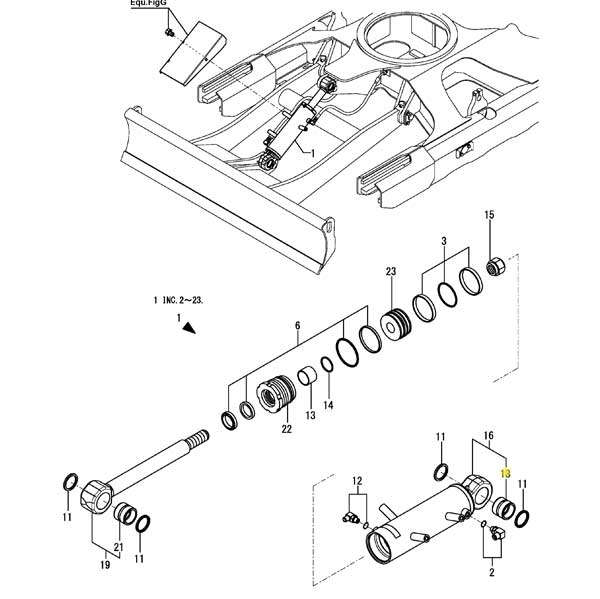 Yanmar Blade Cylinder Lower Bush Vio38-6