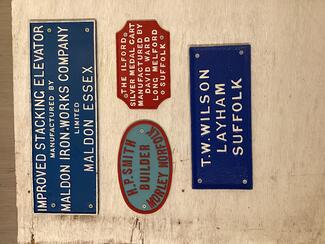 Miscellaneous Tractors & Machinery Agricultural nameplates and farmers