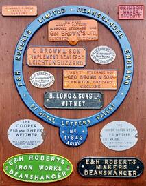 Miscellaneous Tractors & Machinery Agricultural cast iron nameplates 1930