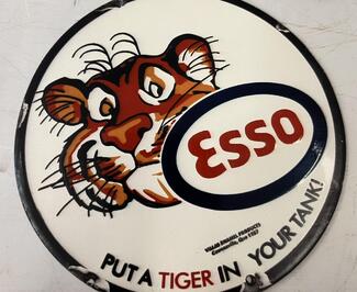 Miscellaneous Cars Esso enamel sign Put a