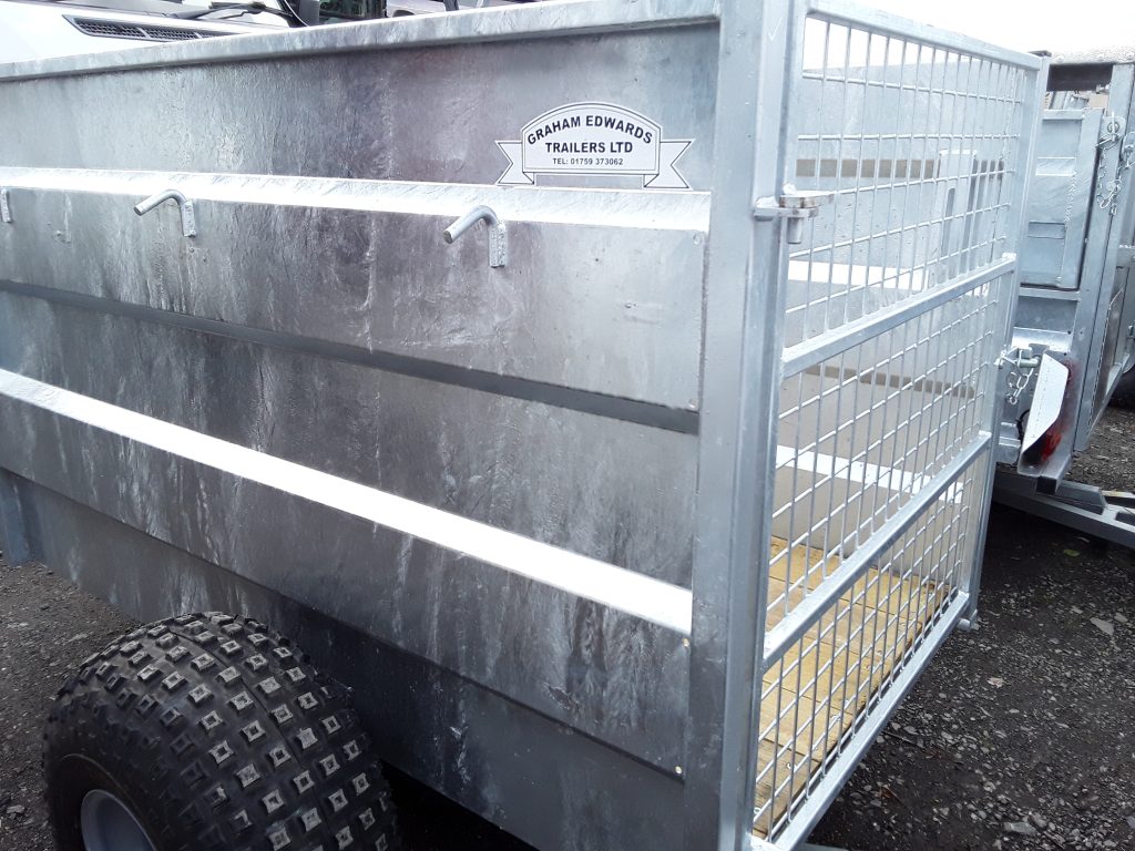 NEW GRAHAM EDWARDS 5×3 ATV TRAILER C/W DIVIDING GATE