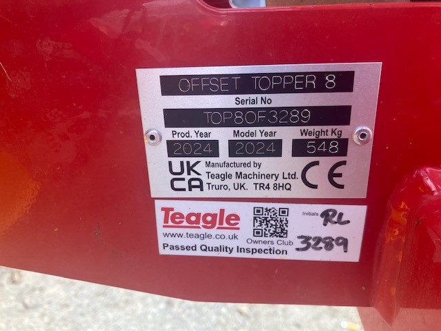 TEAGLE TOPPER 8 OS ROTARY TOPPER