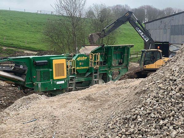 Concrete crushing