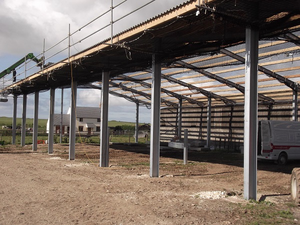 36.5 mtr long x 15 mtrs wide Stock barn