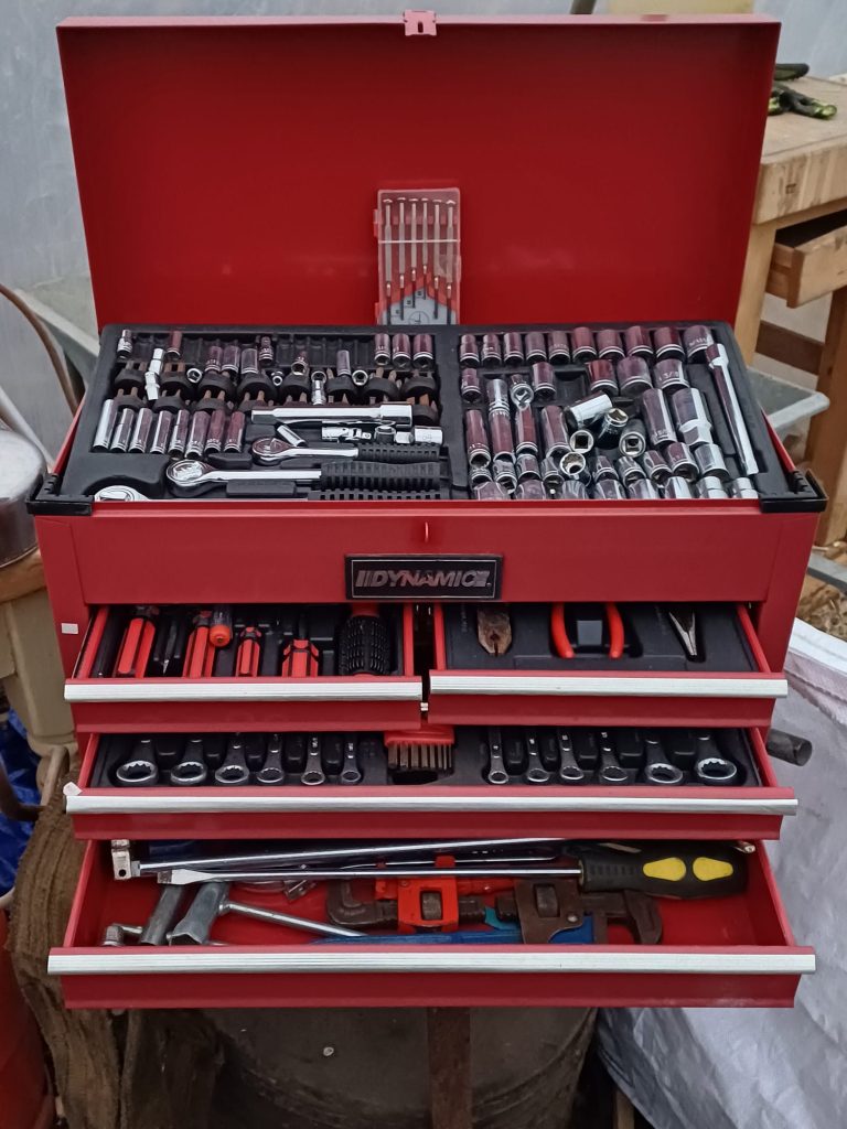 Tool box with all the tools