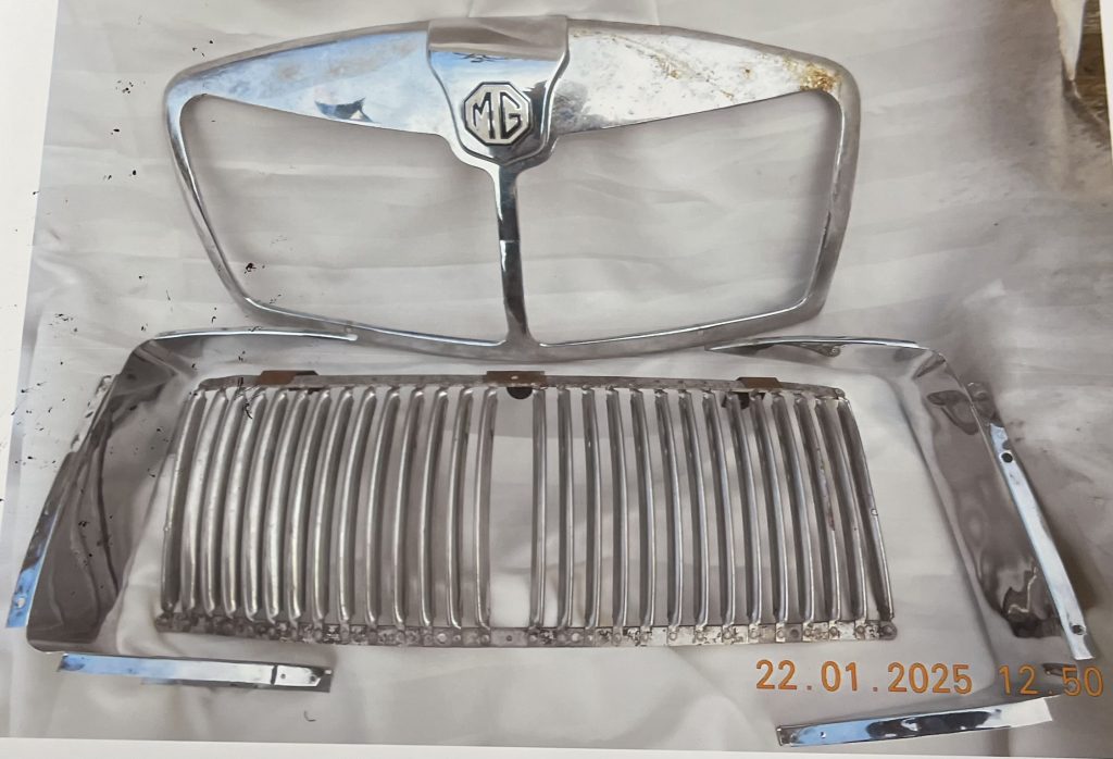 MGA grille parts mark I and mark II