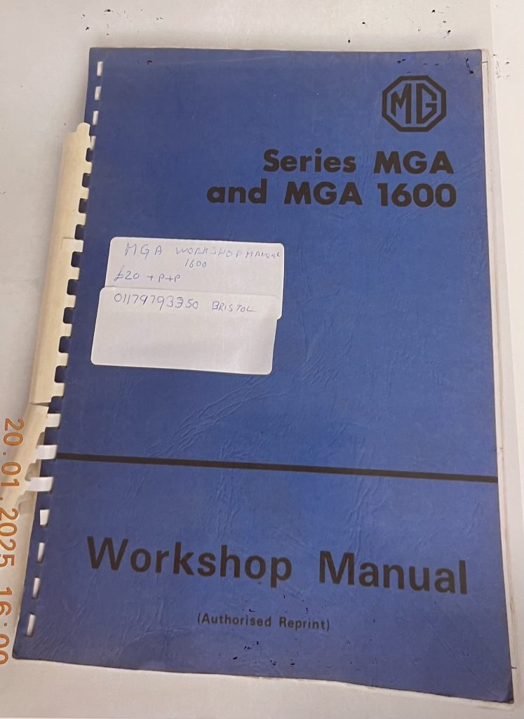 MGA Series MGA and MGA 1600 workshop manual