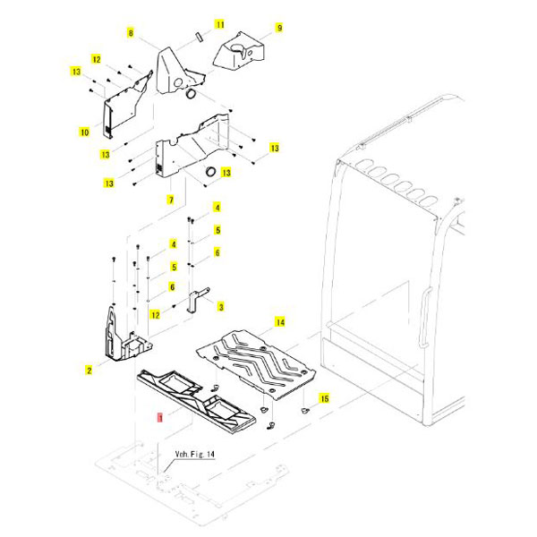 Yanmar Genuine SV17VT Plastic Carpet