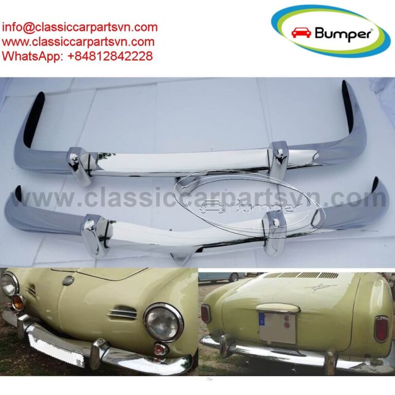 Volkswagen Karmann Ghia Euro style bumpers (1970 – 1971) by stainless steel new