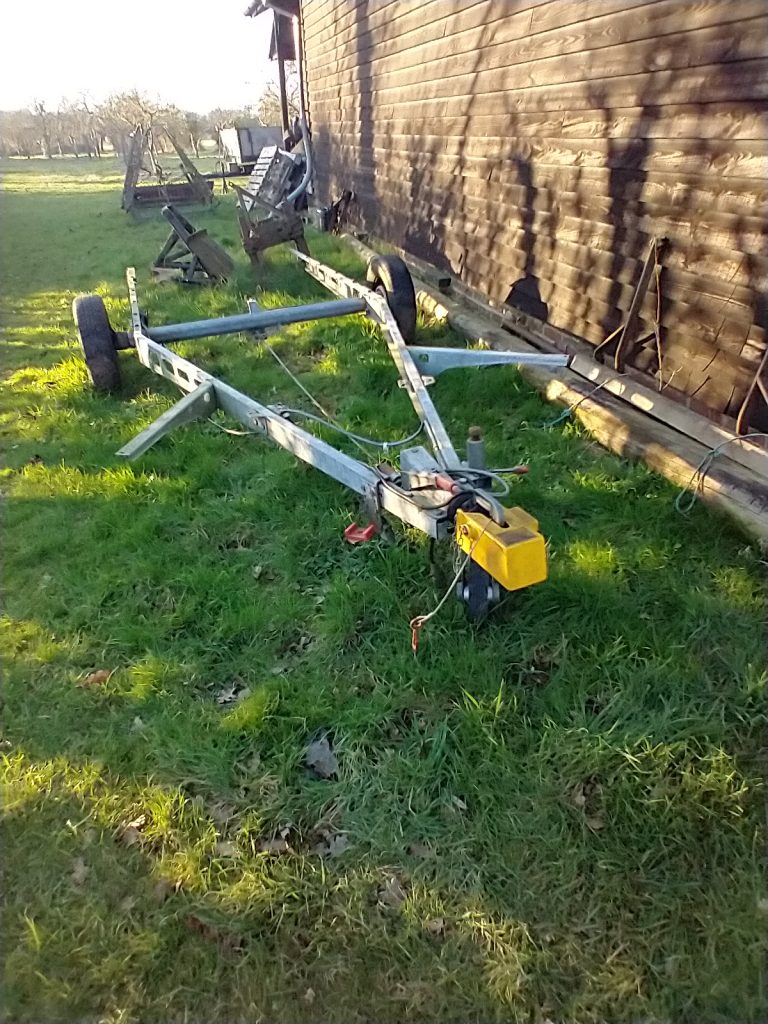 Caravan Chassis for use as a trailer