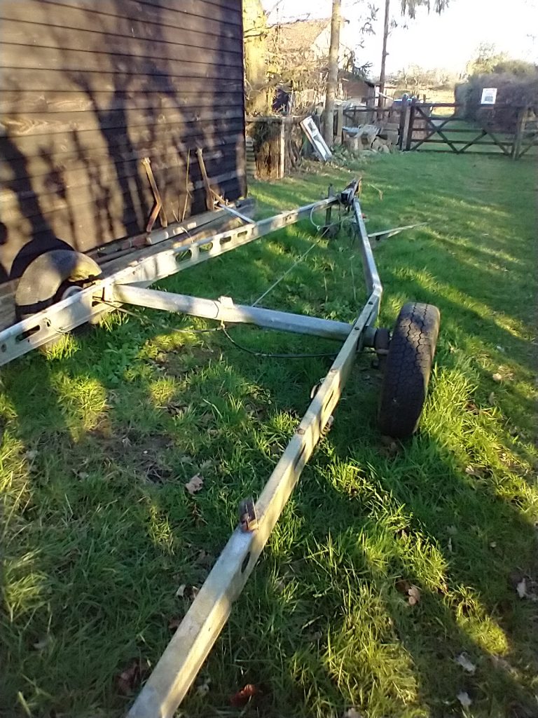 Caravan Chassis for use as a trailer