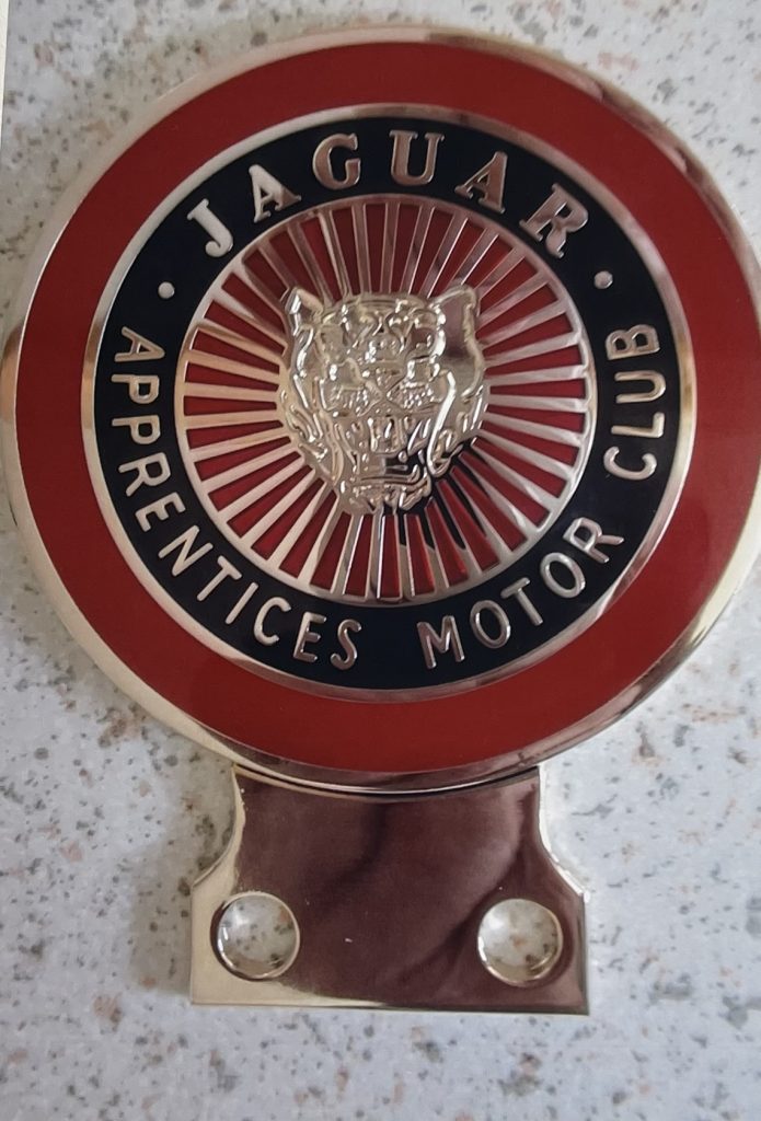 Jaguar Apprentices Motor Club Car Badge