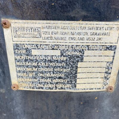 Griffiths GHS-120 Grain Trailer