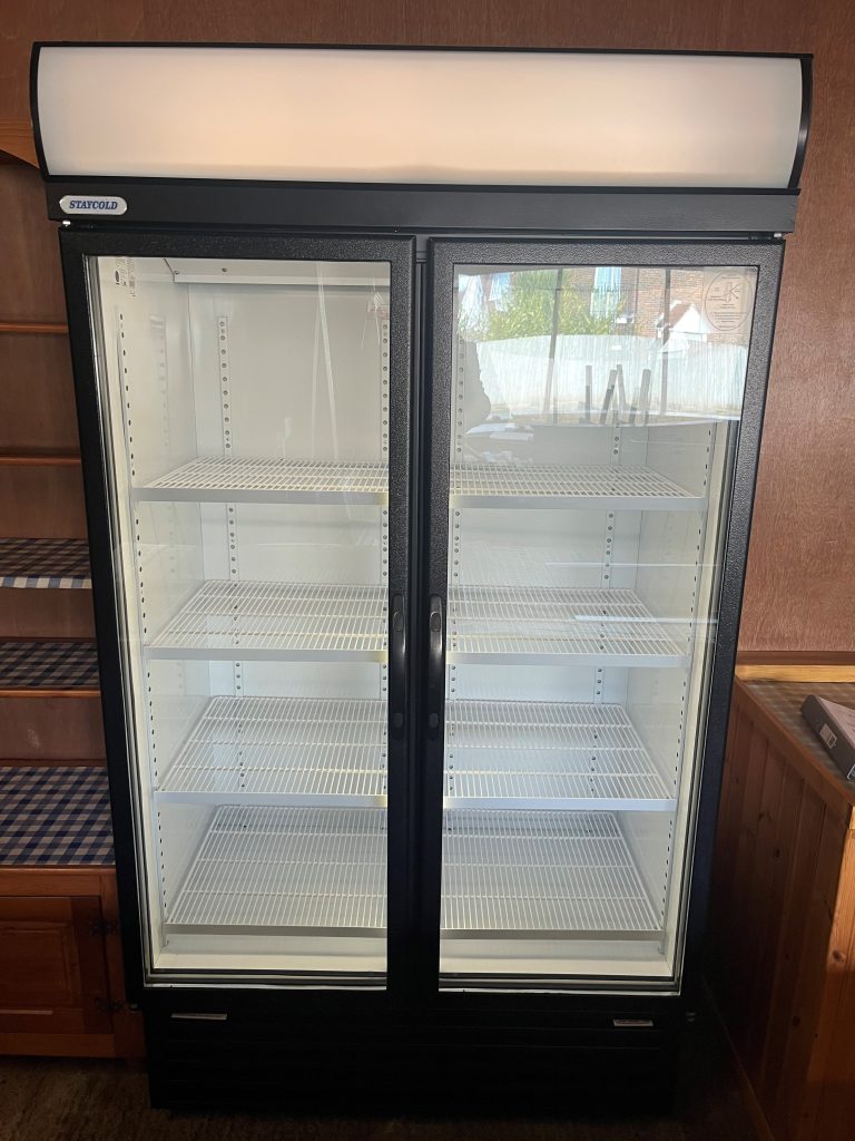 Twin Glass door display refrigerator