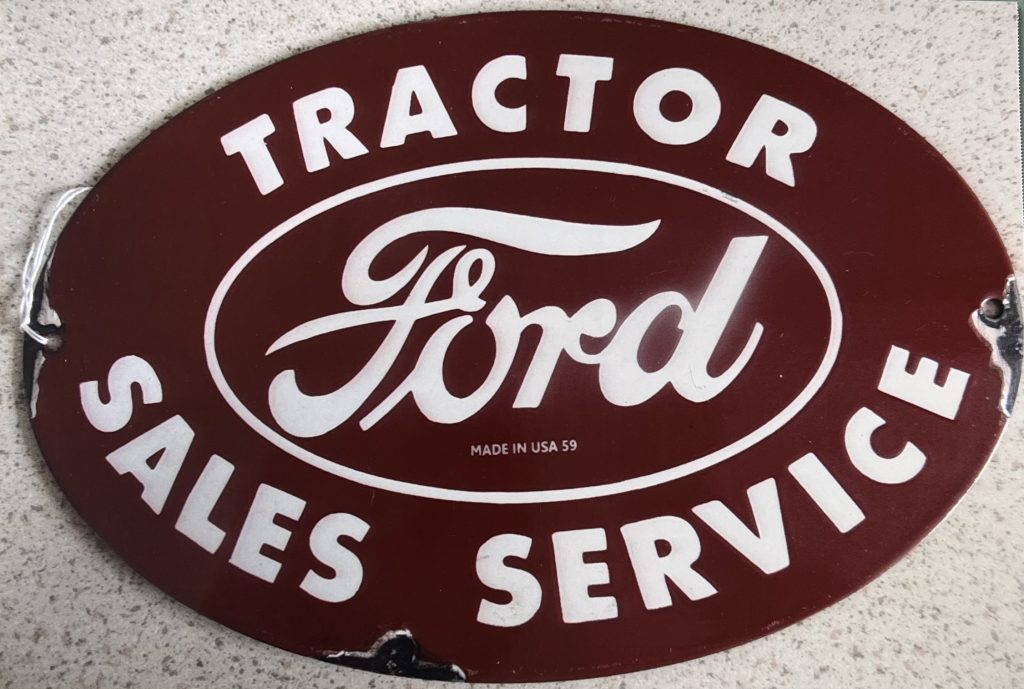 Ford enamel sign