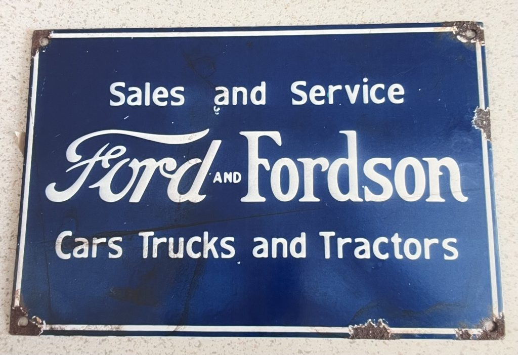 Ford enamel sign