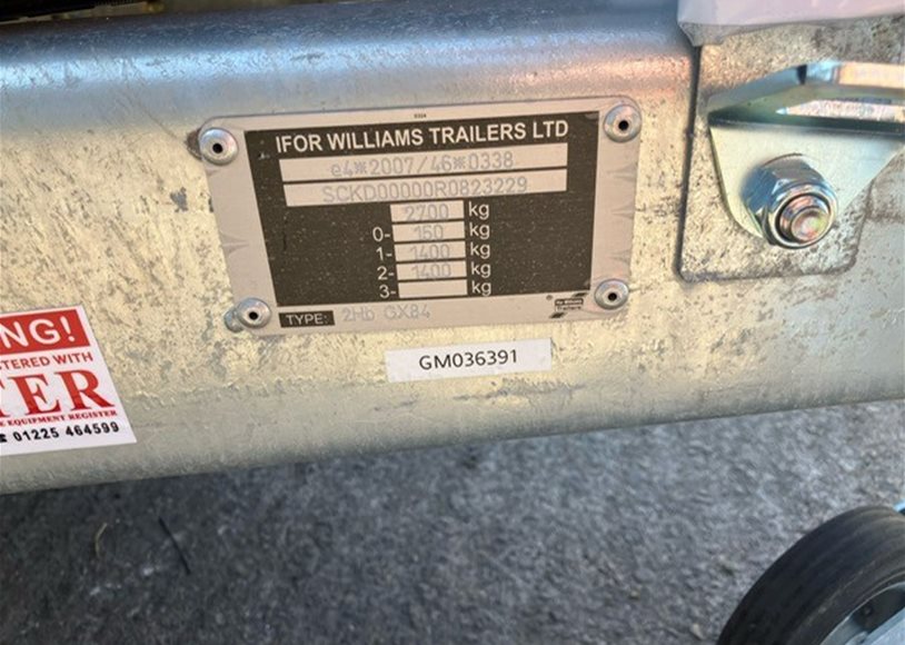 Ifor Williams GX84 Trailer