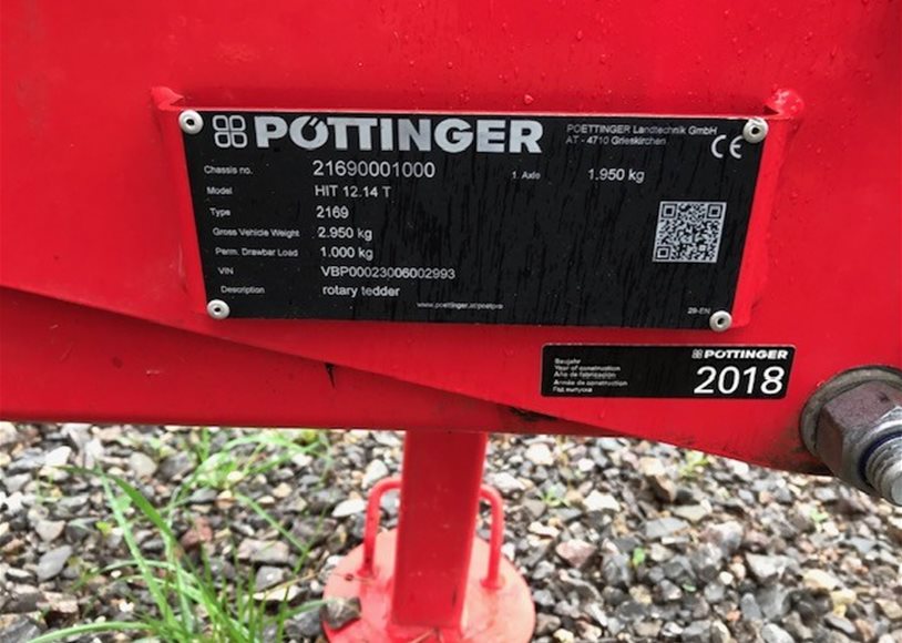 Pottinger HIT 12.14T Hay Tedder