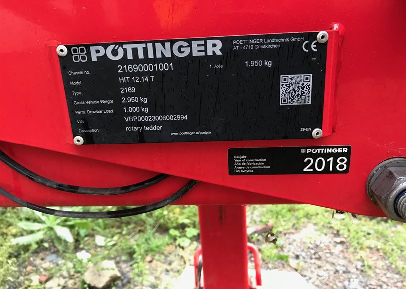 Pottinger HIT 12.14T Hay Tedder