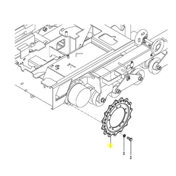 Yanmar Genuine Sprocket C30R-3