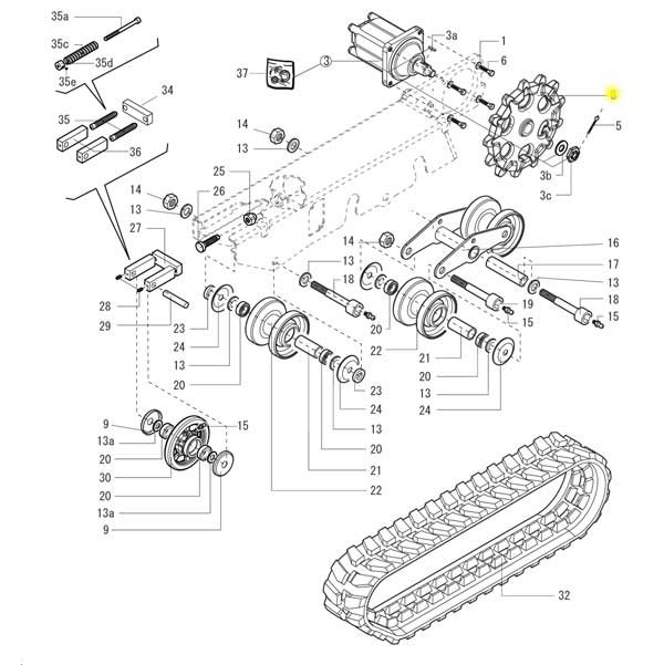 Yanmar Genuine Sprocket C08-A