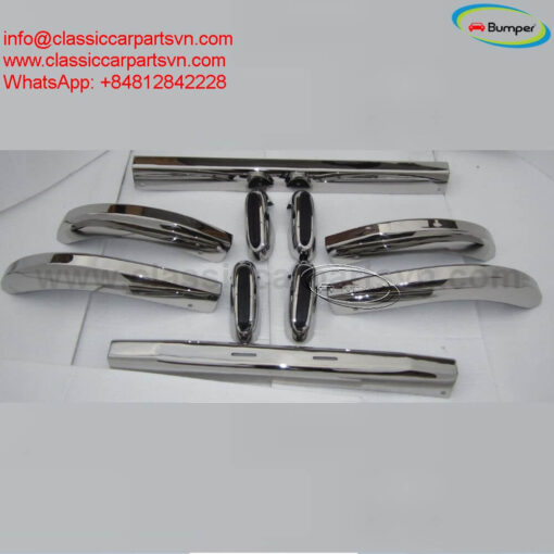Saab 96 (1965-1975) longnose bumpers by stainless steel new