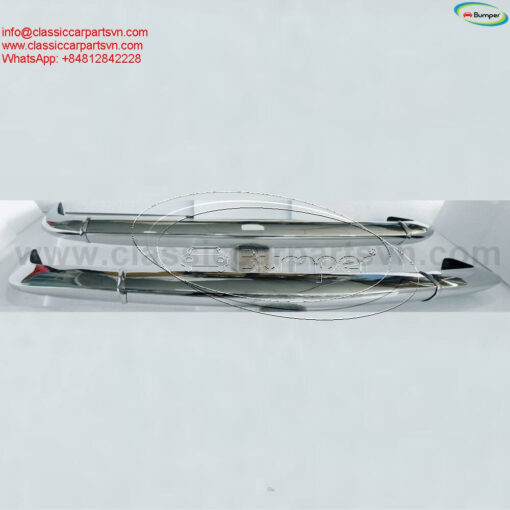Simca 1200S coupé Bertone (1967-1971) bumpers by stainless steel new