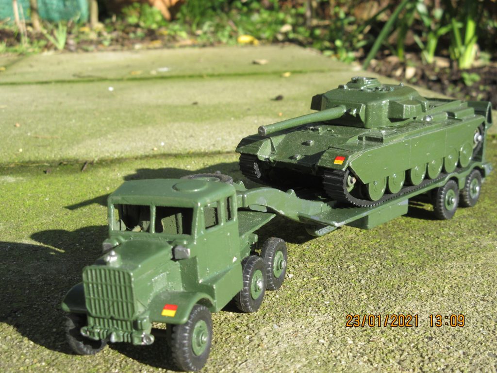 Dinky Toy Explorer Tank Carrier and Tank