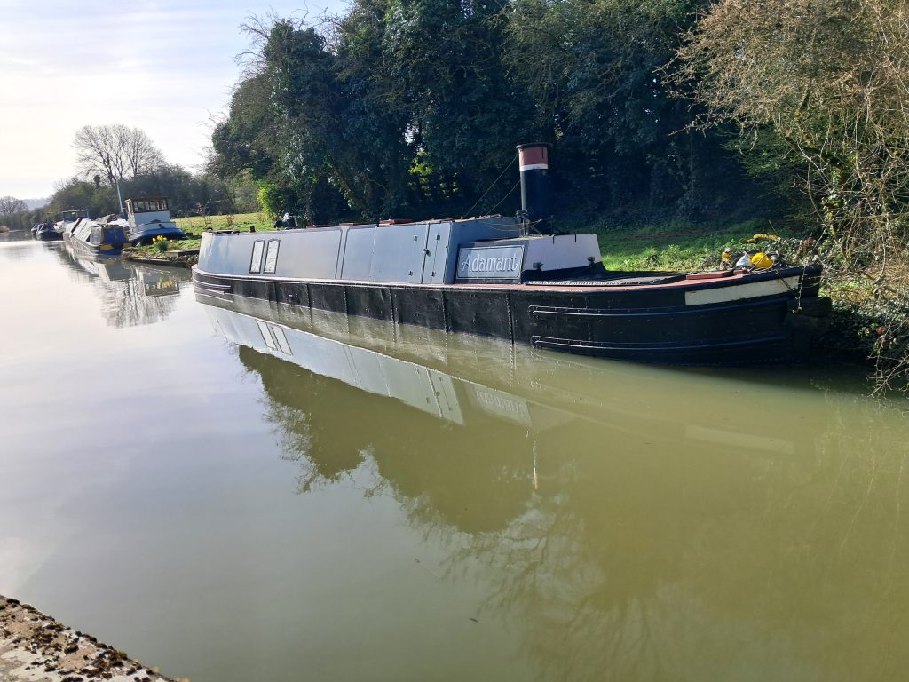 Well known canal steam boat Adamant