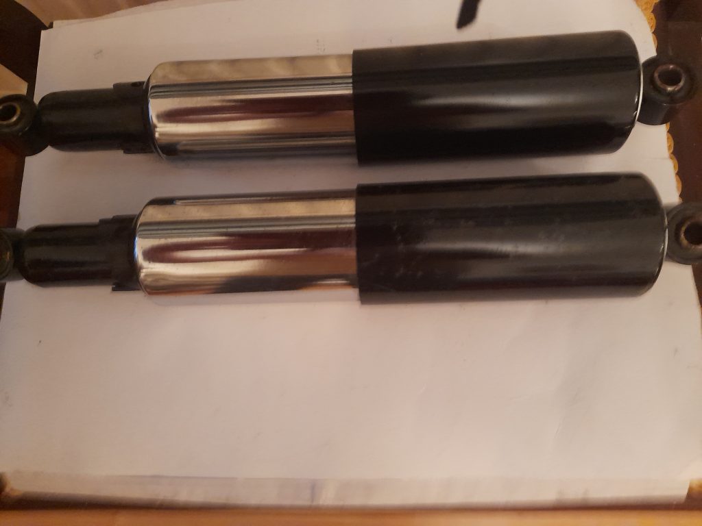 Classic British motorbike Shocks