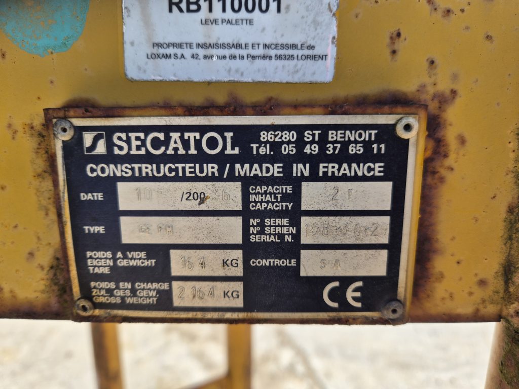 2 Ton Crane Forks
