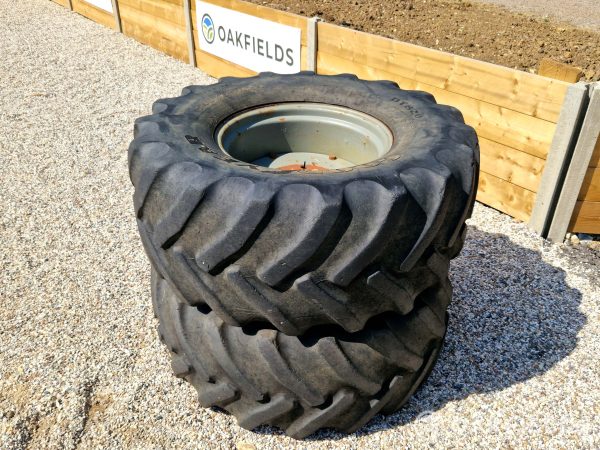 Pair of 540/65 R24 Goodyear DT820 Tyres