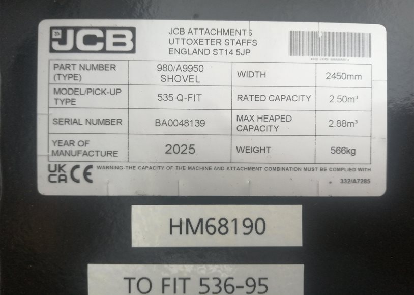 Jcb 980/A9950 Forklift Accs
