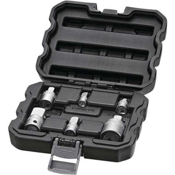 GRANIT BLACK EDITION 1/4″+3/8″+1/2″ adaptor set, 6 pcs