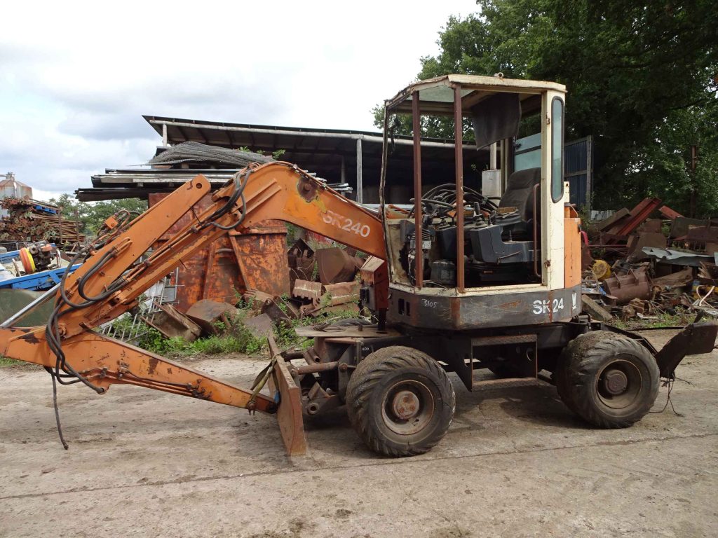 Wheeled Excavator SK240, Spares Or Repair.