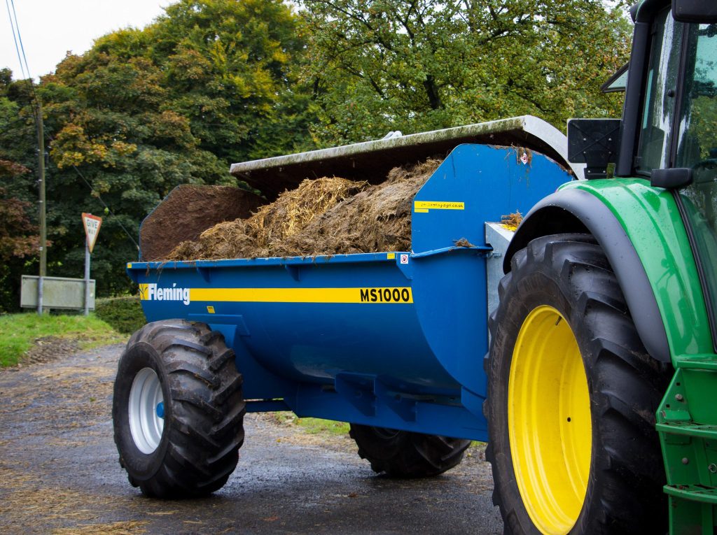 Fleming MS1000 Side Discharge Muck Spreader