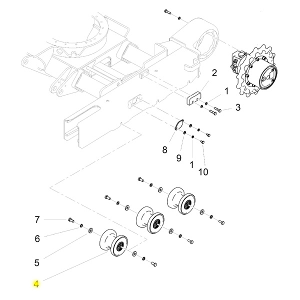 Yanmar Genuine Bottom Roller SV18