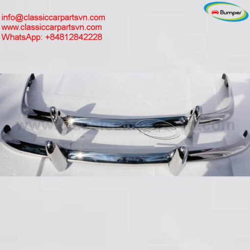 Triumph TR4 (1961-1965) bumpers by stainless steel new