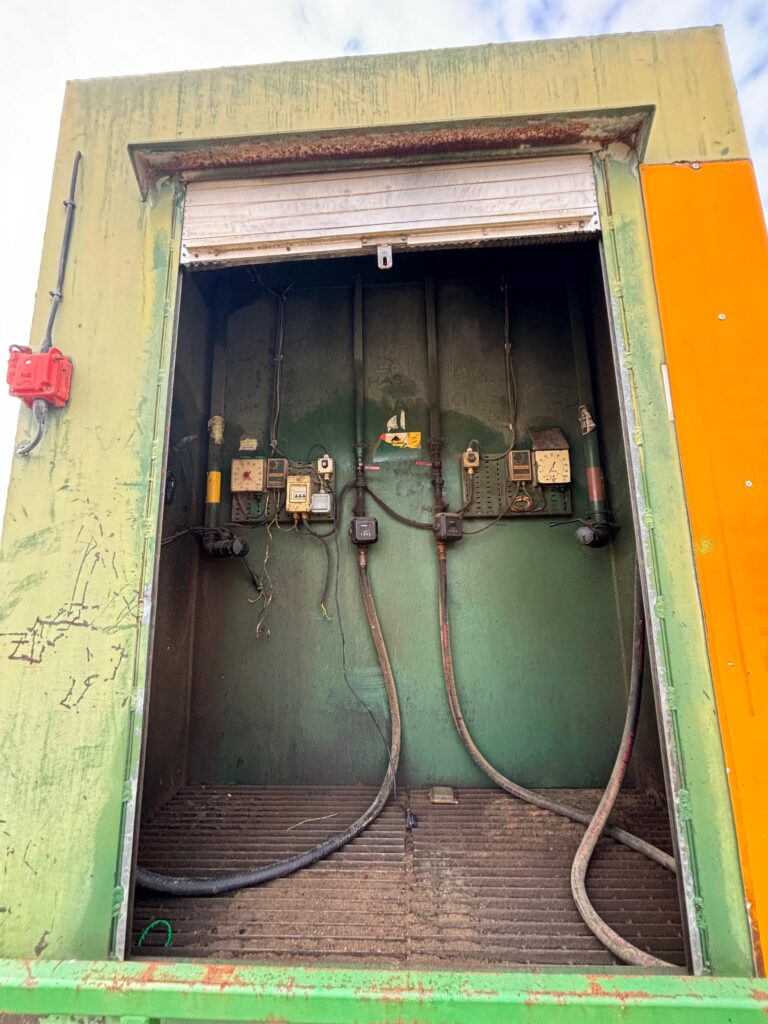 13,000 Litre Dual tank Steel Bunded Diesel Tank. Lockable Cabinet & Pumps.
