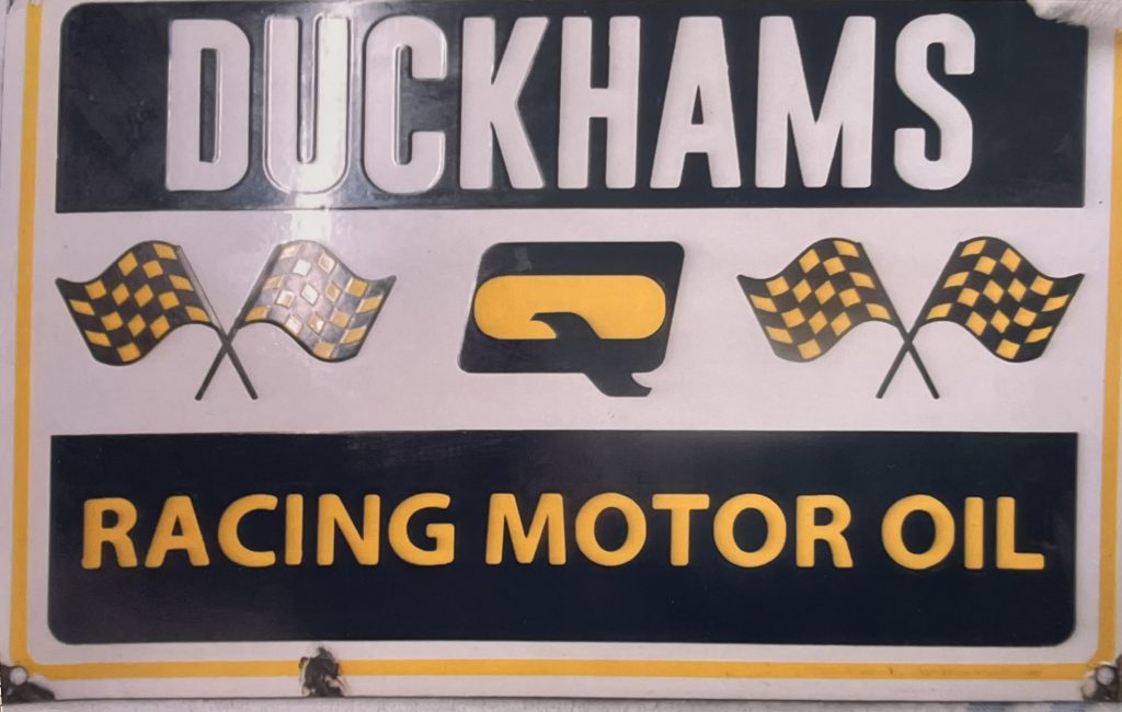 Duckhams Racing Motor Oils enamel sign