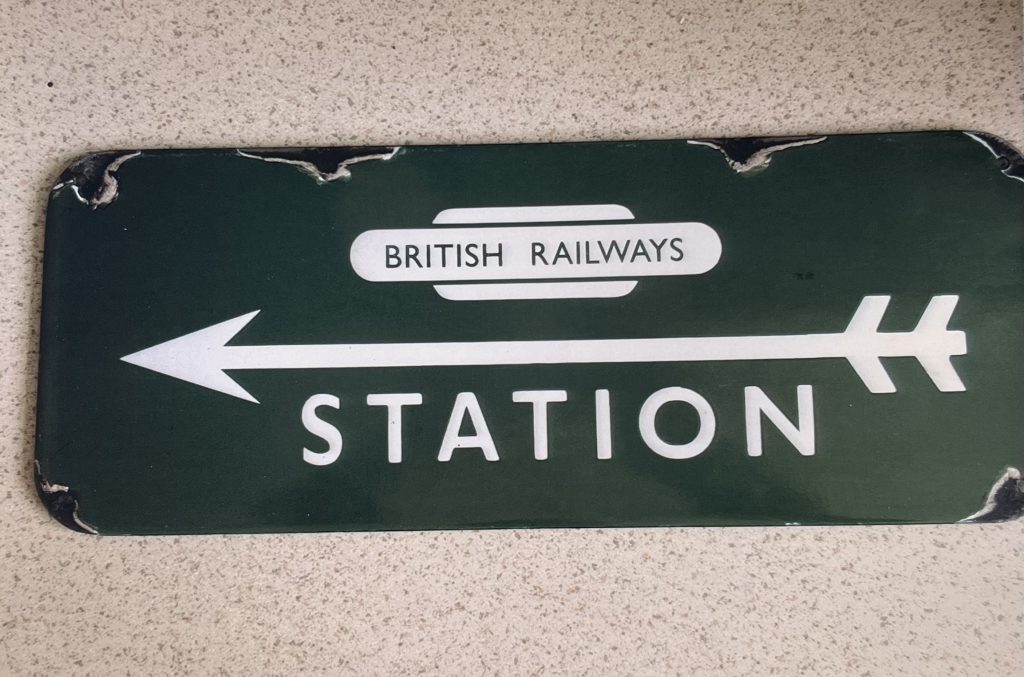 British Railways Enamel Sign Station