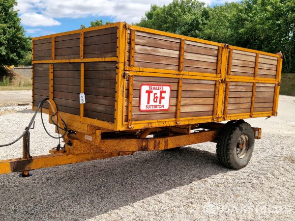T & F 6 ton Single Axle Tipping Trailer