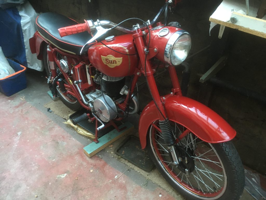 Sun classic motorcycle