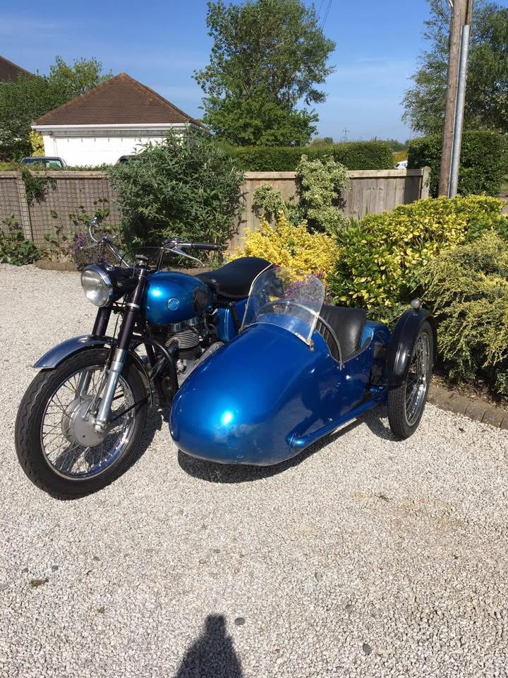 AJS Model 31 with Swallow Jet 80 sidecar