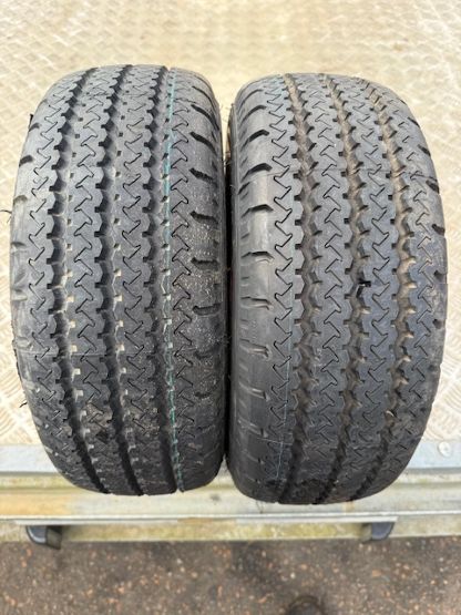 Pair of 4 Stud Trailer Wheels and Tyres